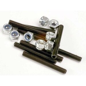 Traxxas 3962 Set Screws M3x25mm (8) Lock Nut 3mm (8)