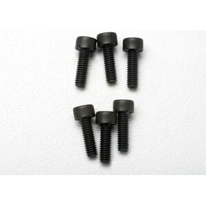 Traxxas 3965 Screws M2.5x8mm Cap-head Hex Socket (6)