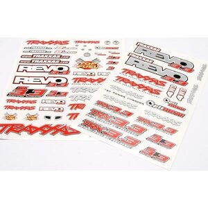 Traxxas 5313X Decal shetts Revo 3.3 (Revo Logos andraphics)