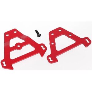Traxxas 5323R Bulkhead Tie Bars Front & Rear Aluminium Red