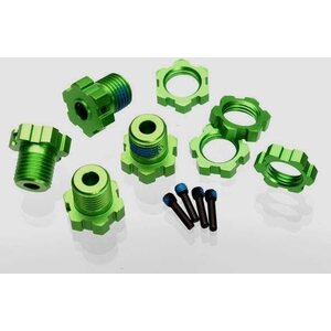 Traxxas 5353G Wheel Hub & Nuts 17mm Aluminiumreen (4)