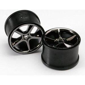 Traxxas 5372A Wheelsemini Black Chrome (14mm) 3.8" (2)