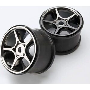 Traxxas 5372X Wheelsemini Black Chrome (17mm) 3.8" (2)