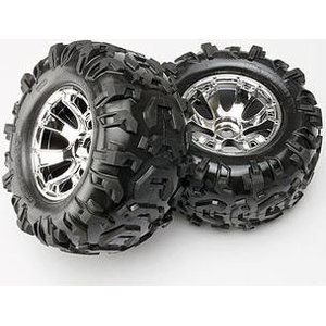Traxxas 5673 Tires & Wheels Canyon AT/Geode (17mm) 3.8" (2)