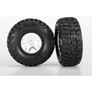 Traxxas 5976 Tires & Wheels Kumho/S-Spoke Chrome-Black (14mm) (2)
