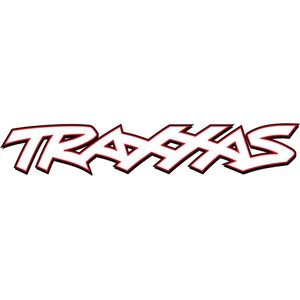 Traxxas 61661 Traxxas Cut-Out Vinyl Sticker White 203mm