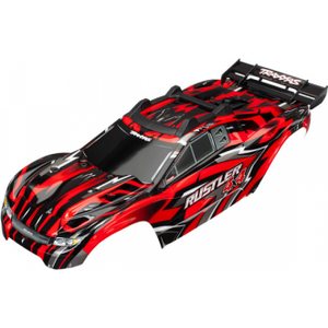Traxxas 6718 Body Rustler 4x4 Red (Complete with Body Mounts)