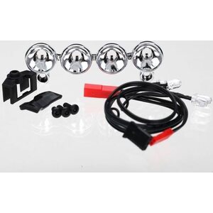 Traxxas 6784 LED lightbar (chrome, 4 clear)