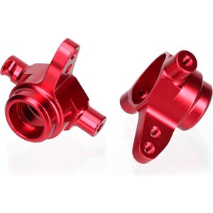 Traxxas 6837R Steering Blocks Alu Red L+R (2)