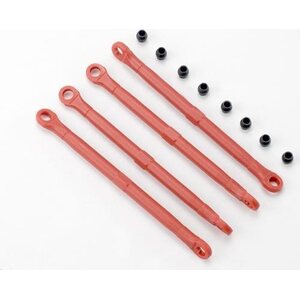 Traxxas 7138 Toe-links, plastic, front& rear red (4)