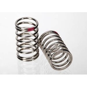 Traxxas 7244A Spring, shock (nickel finish) (GTR) (2.77 rate, pink) (1 pair)