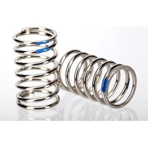 Traxxas 7245A Spring, shock (nickel finish) (GTR) (2.925 rate, blue) (1 pa