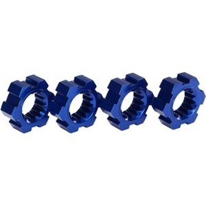 Traxxas 7756X Wheel Hubs, Hex, Blue Aluminium (4)