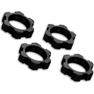 Traxxas 7758A Wheel Nuts Splined 17mm Alu Black (4)