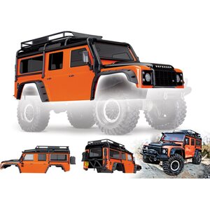 Traxxas 8011A Body Land Rover Defender Orange Complete