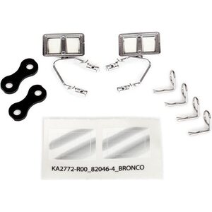 Traxxas 8073X Side Mirrors Set Chrome Bronco