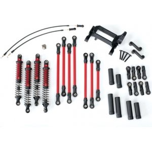 Traxxas 8140R Long Arm Lift Kit TRX-4 Red Complete