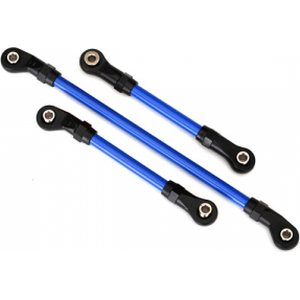 Traxxas 8146X Steering, Drag and Panhard Link Blue (for Lift Kit)