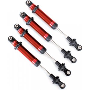 Traxxas 8160R ShocksTS Red (4) (Use with Lift Kit #8140R)