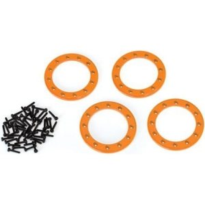 Traxxas 8169A Beadlock Rings 1.9" Alu Orange (4)