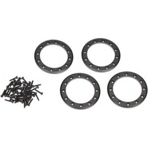 Traxxas 8169T Beadlock Rings 1.9" Alu Black (4)