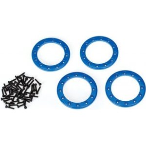 Traxxas 8169X Beadlock Rings 1.9" Alu Blue (4)