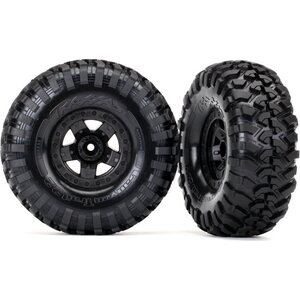 Traxxas 8181 Tires & Wheels Canyon Trail/TRX-4 Black 2.2" (2)