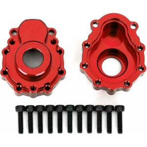 Traxxas 8251R Portal Housing Outer Alu Red Front/Rear (2) TRX-4