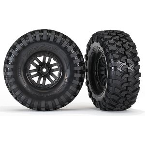Traxxas 8272 Tires & Wheels Canyon Trail/TRX-4 Black 1.9" (2)