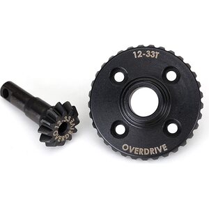 Traxxas 8287 Ring- & differential pinionear Overdrive 12/33T CNC TRX-4