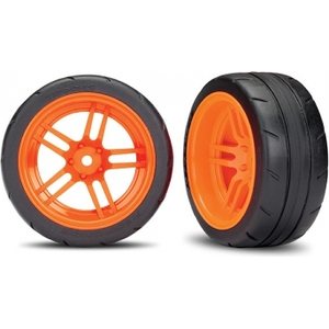 Traxxas 8374A Tires & Wheels Response 1,9" Touring Orange Rear VXL (2)