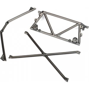 Traxxas 8433X Tube Chassis Support Satin Chrome