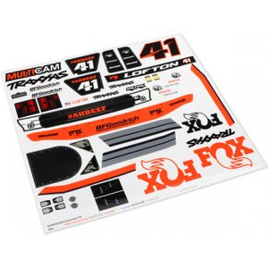 Traxxas 8515 Decals Unlimited Desert Racer Fox Edition