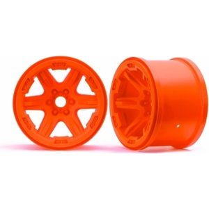 Traxxas 8671A Wheels Carbide 3.8" Orange (2)