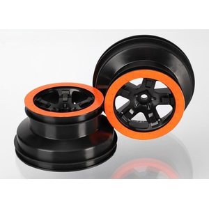 Traxxas 5870X Wheels SCT Black-Orange  2.2/3.0" 2WD Front (2)