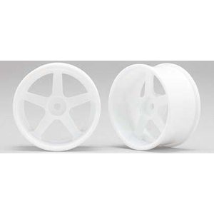 Yokomo Drift Wheel 5 Spoke 01 offset 8mm White