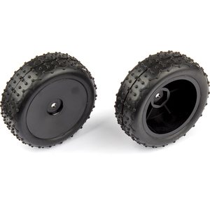 Team Associated Front Narrow Mini Pin Tires, mounted