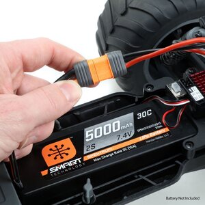 ECX Brutus 1/10 2wd Monster Truck: LiPo paketti