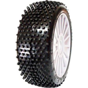 SP Tyres PREDATOR 1/8 OFF-ROAD SPORT PRE-MOUNTED ON WHITE WHEEL (2PCS) SP00027