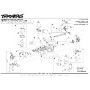 Traxxas 7421 LCG Chassis kit slash 4x4