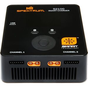 Spektrum Smart S2100 AC Charger 2x100W EU Plug (SPMXC1010I)