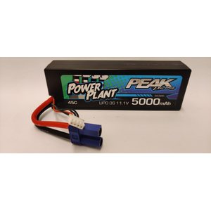 Peak Power Plant Lipo 5000 11.1 V 45C (Black case, EC5 Plug) 12AWG