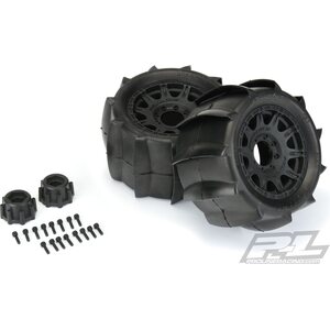 Pro-Line SLING SHOT PADDLE-TIRES ON 3.8" WHEELS (2) 1179-10