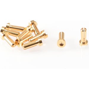 Ruddog 4mm Gold Plug Male 14mm (1pc) RP-0184