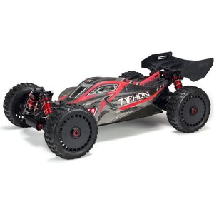 ARRMA RC ARA406120 Body Painted w/Decals Typhon 6S Black/Red