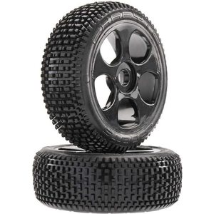 ARRMA RC AR550012 Exabyte BGY 6S Tire/Wheel Glued Black (2)
