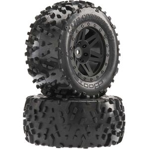 ARRMA RC AR550025 Sand Scorpion DB XL Tire/Wheel Blk Re (2)