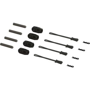 ARRMA RC ARA320477 Brace Rod Ends W/Pins And Retainers (4)