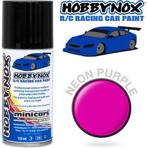 Hobbynox HN1406 Neon Purple R/C Racing Car Spray Paint 150 ml