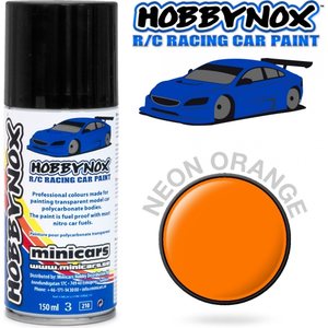 Hobbynox HN1402 Neon Orange R/C Racing Car Spray Paint 150 ml